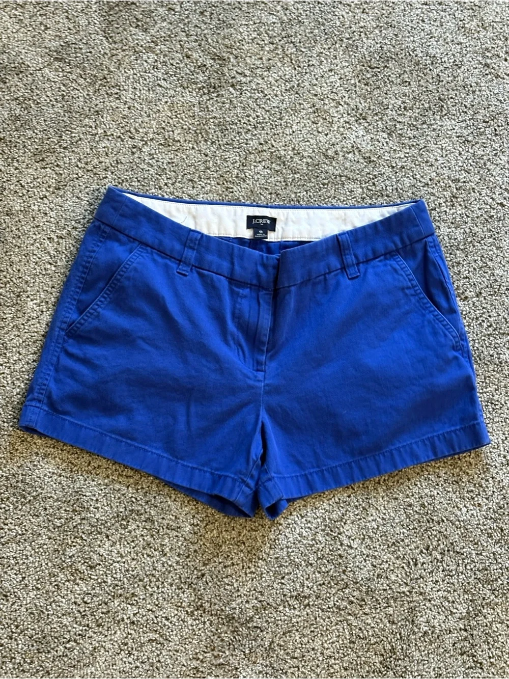 J. Crew Bright Blue Chino Bermuda Shorts